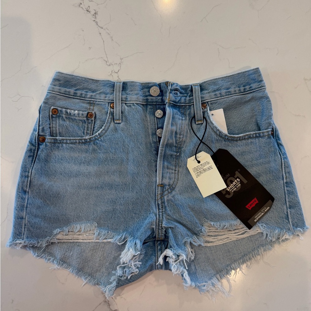 Levi's Premium 501 High Rise Shorts ( Size 25 )